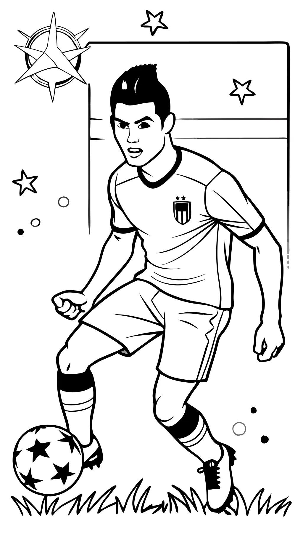 Coloriage Cristiano Ronaldo